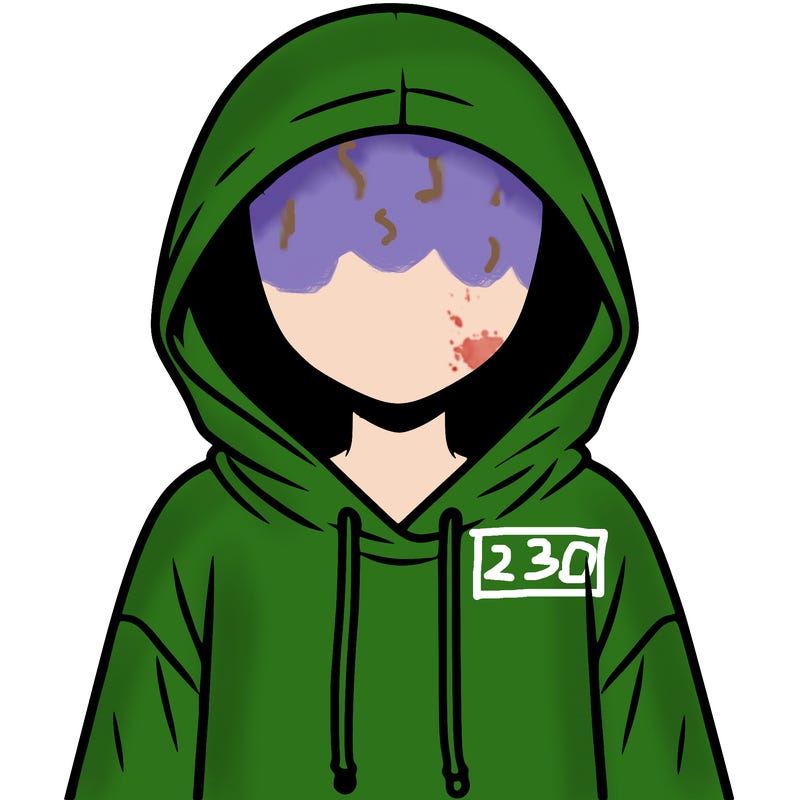 faceless girl in hoodie