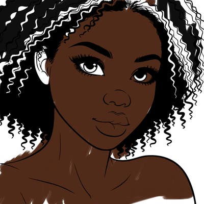 realistic black girl