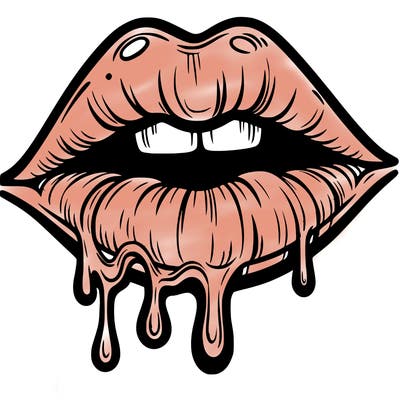 lips that look realistic and drip