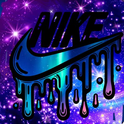 dripping nike logo