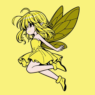 manga fairy flying