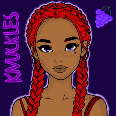 realistic girl with braids