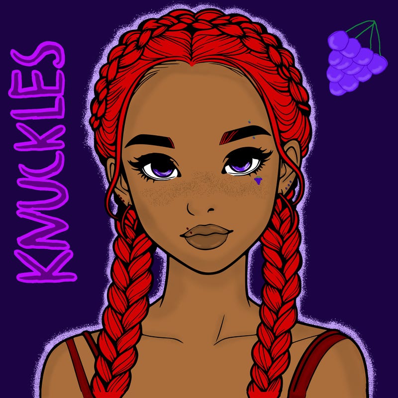 realistic girl with braids