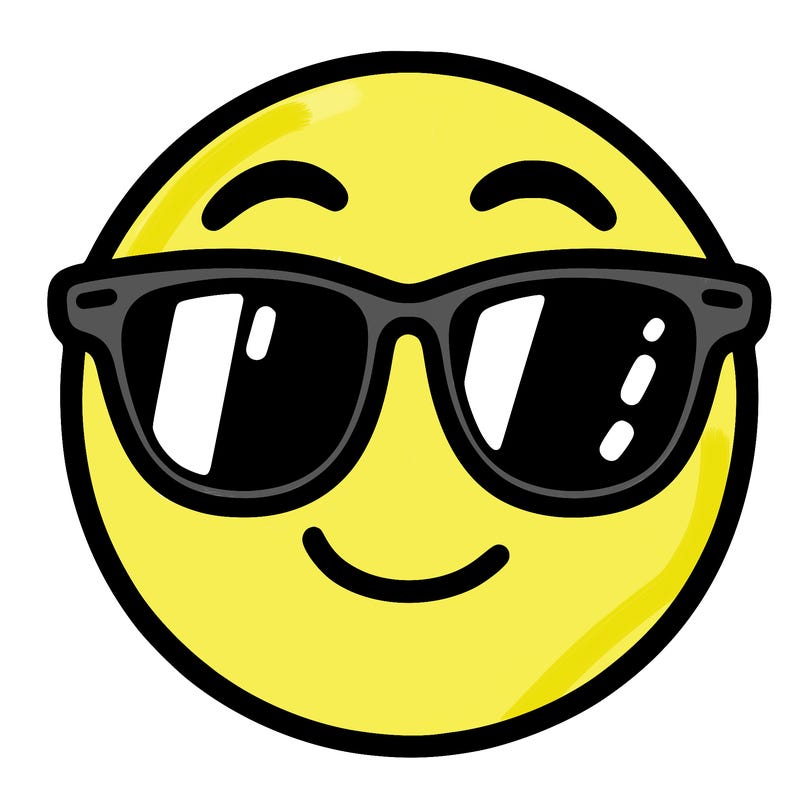 emoji with sunglasses