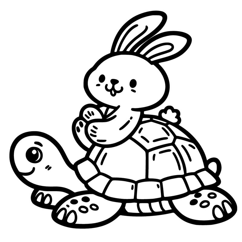 turtle with bunny