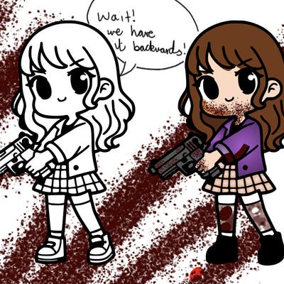 girl with gun