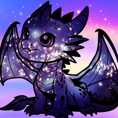 fierce baby night dragon