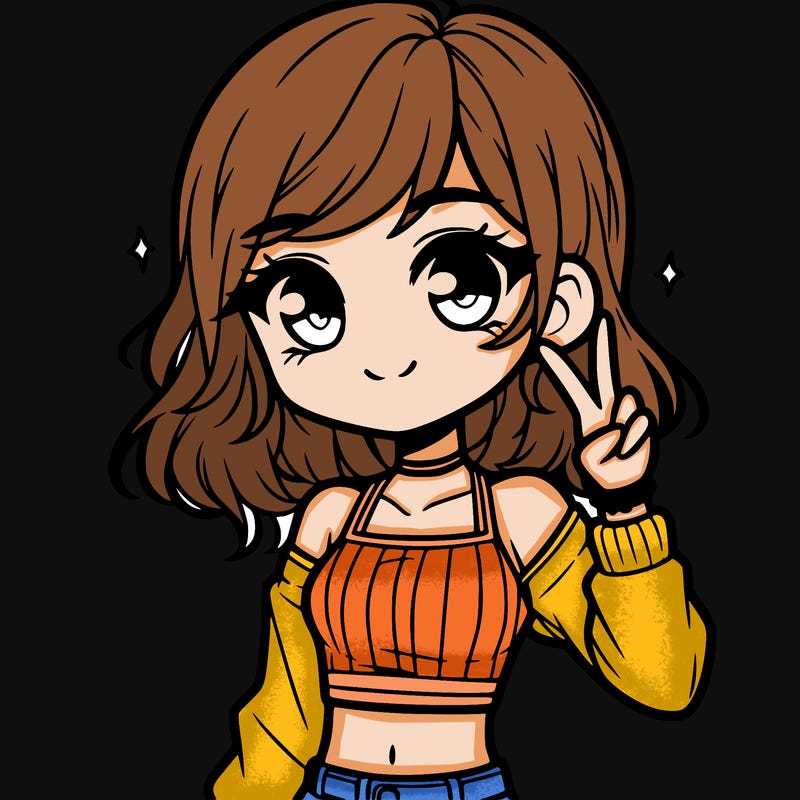 cute girl with crop top