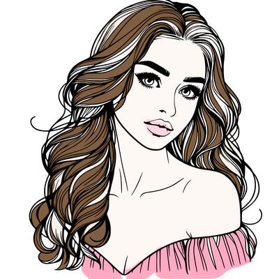 beautiful realistic girl