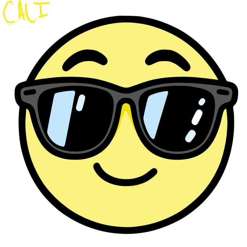 emoji with sunglasses