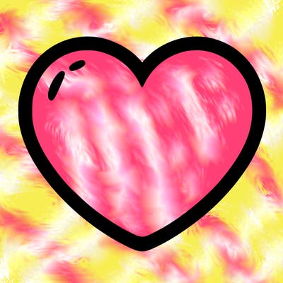 a blank heart