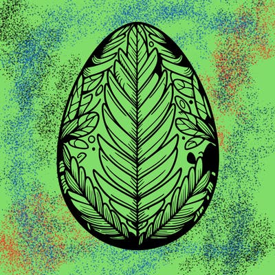 a detailed and realistic easter egg