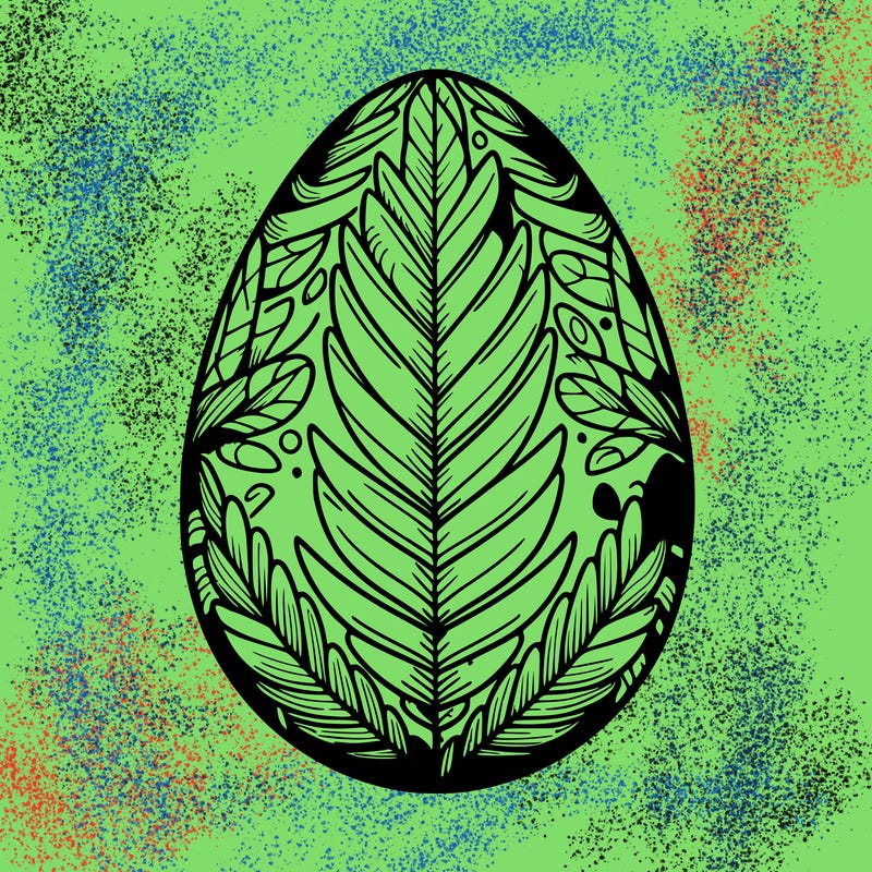 a detailed and realistic easter egg