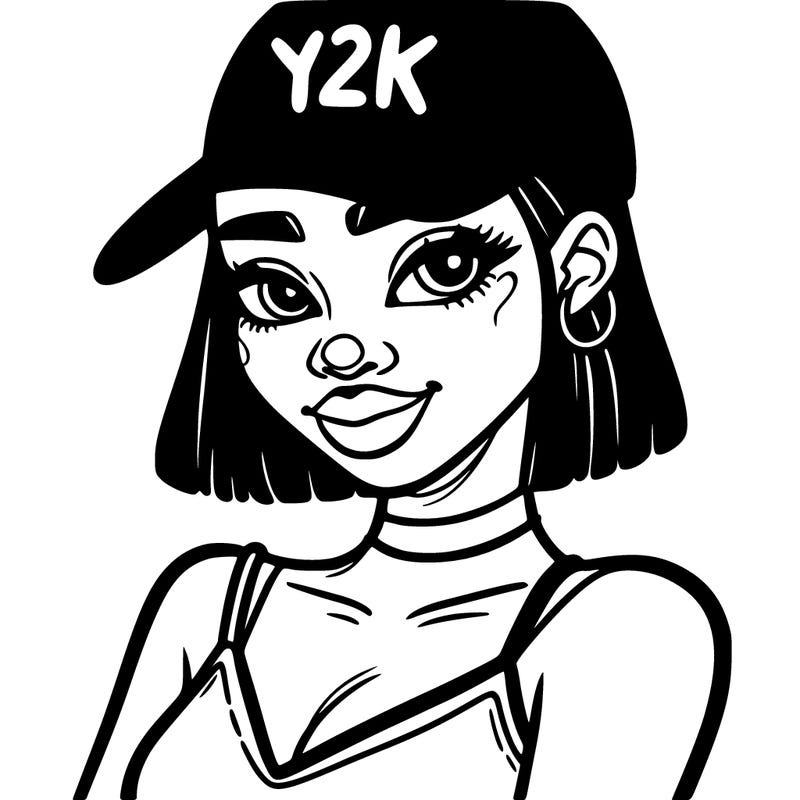 y2k slim black girl