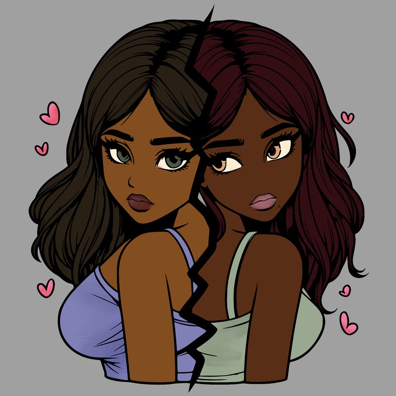 realistic girl split