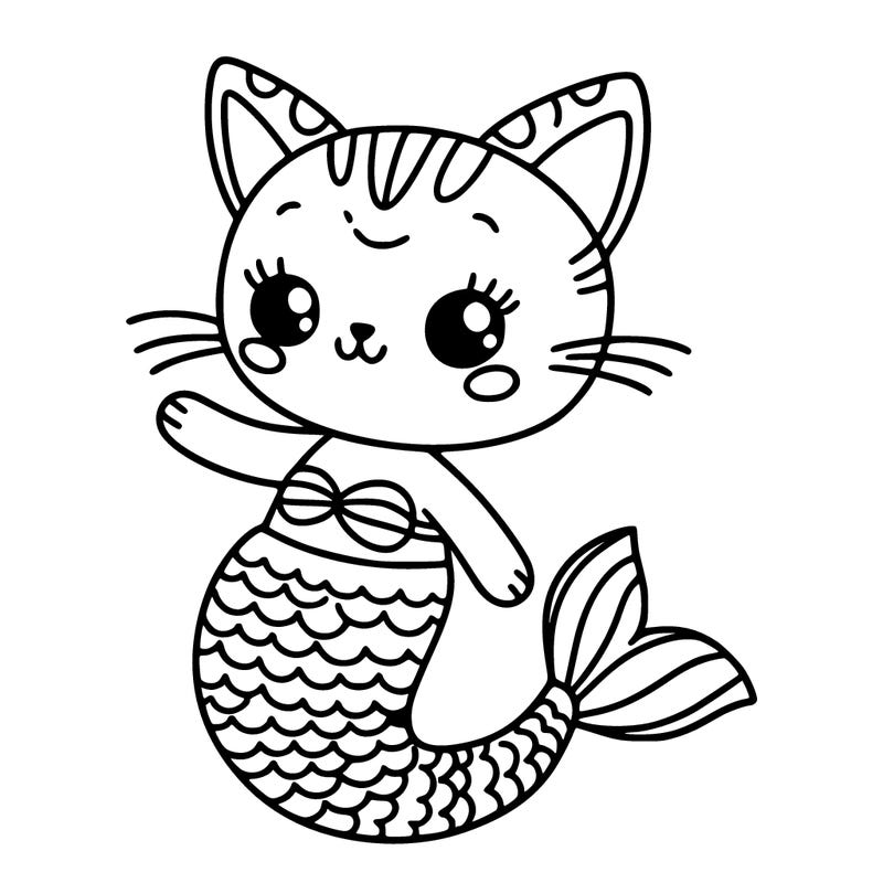 mermaid cat