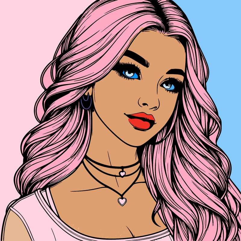 detailed realistic girl