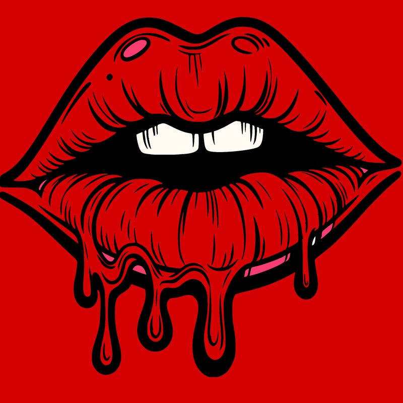 lips that look realistic and drip