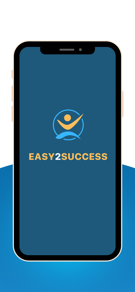Easy2Success - Easy2Success app launch screen featuring the official logo and brand name on a blue background.