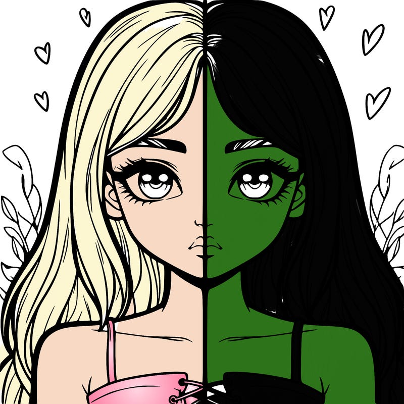 realistic girl split