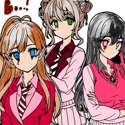 anime girls teenagers