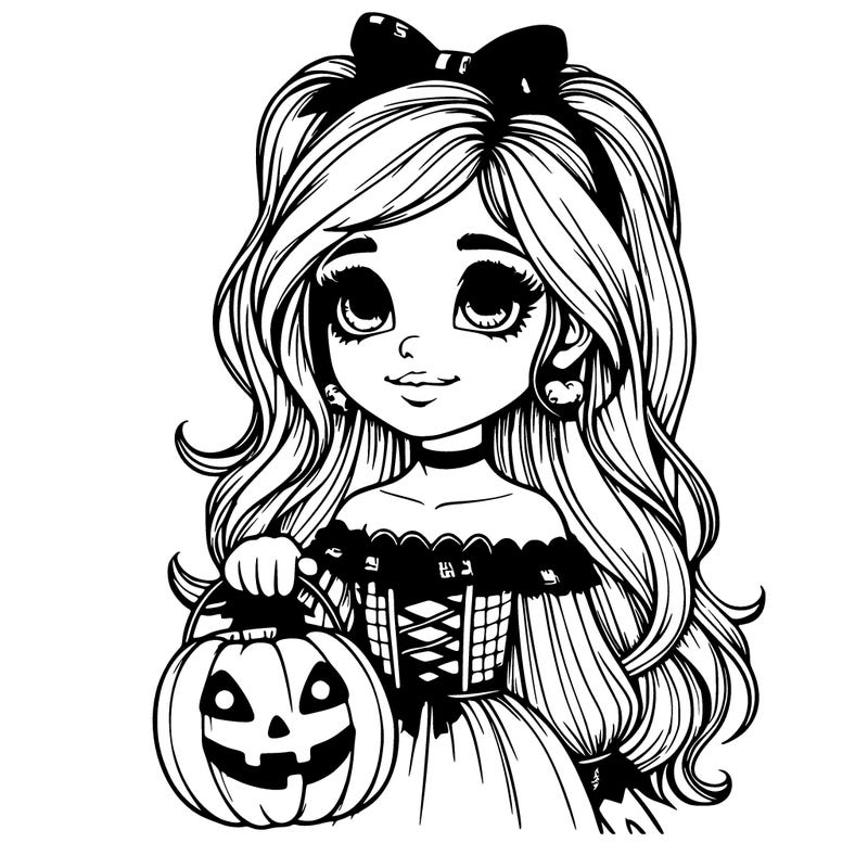 realistic girl halloween