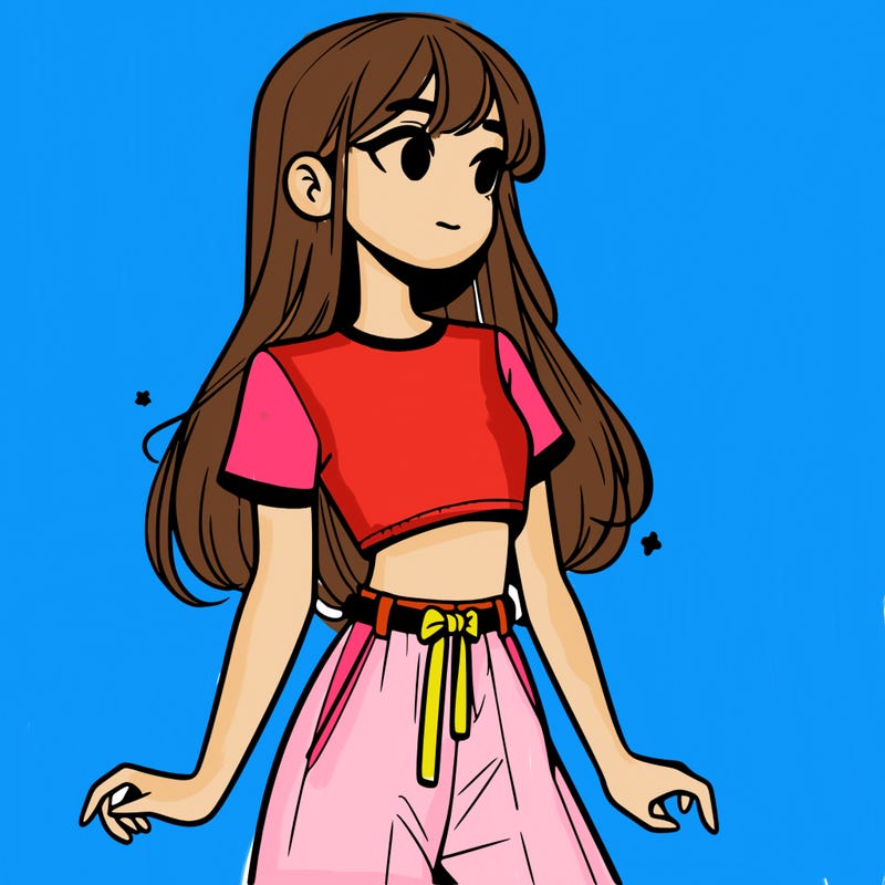 girl in a cute crop top