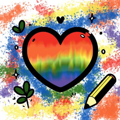 blank simple heart