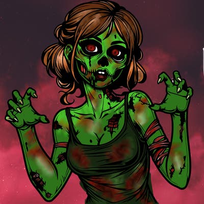 realistic zombie girl