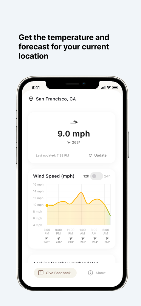 Wind now - Weather App | MWM
