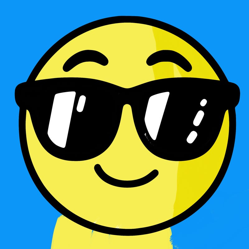 emoji with sunglasses