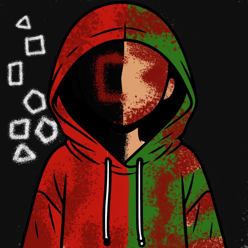 faceless girl in hoodie