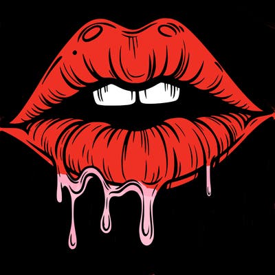 lips that look realistic and drip