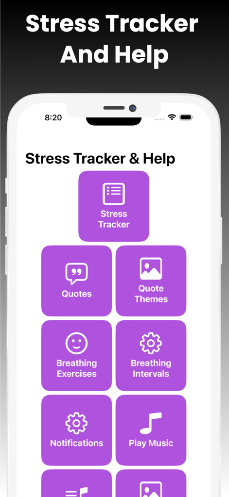 Insight Timer Meditation App - Main dashboard of the Insight Timer Meditation App showing stress tracker and breathing exercise options