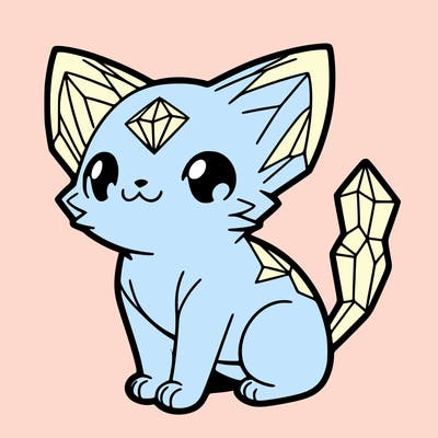 crystal kitten