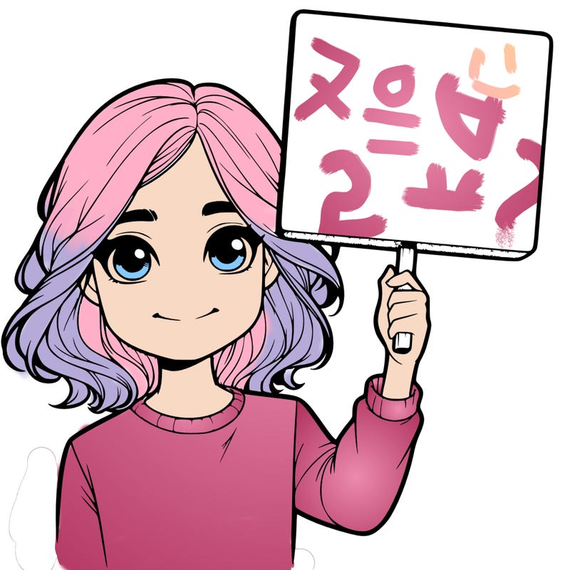 realistic girl holding up a sign