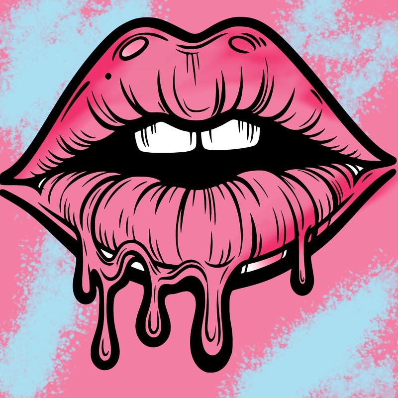 lips that look realistic and drip
