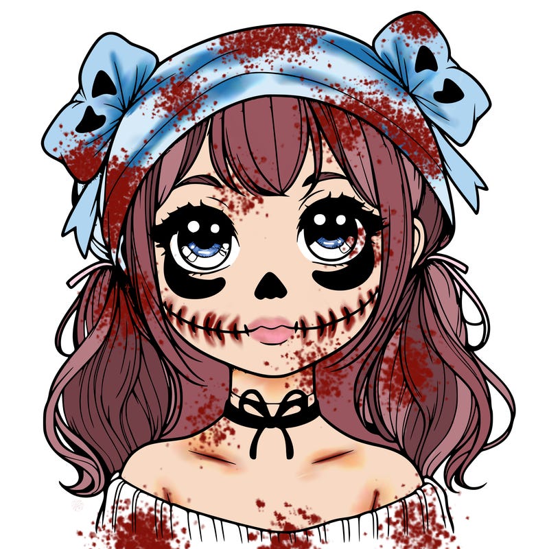 realistic girl halloween