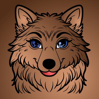 wolf with beautiful eyes