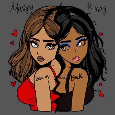 realistic girl split