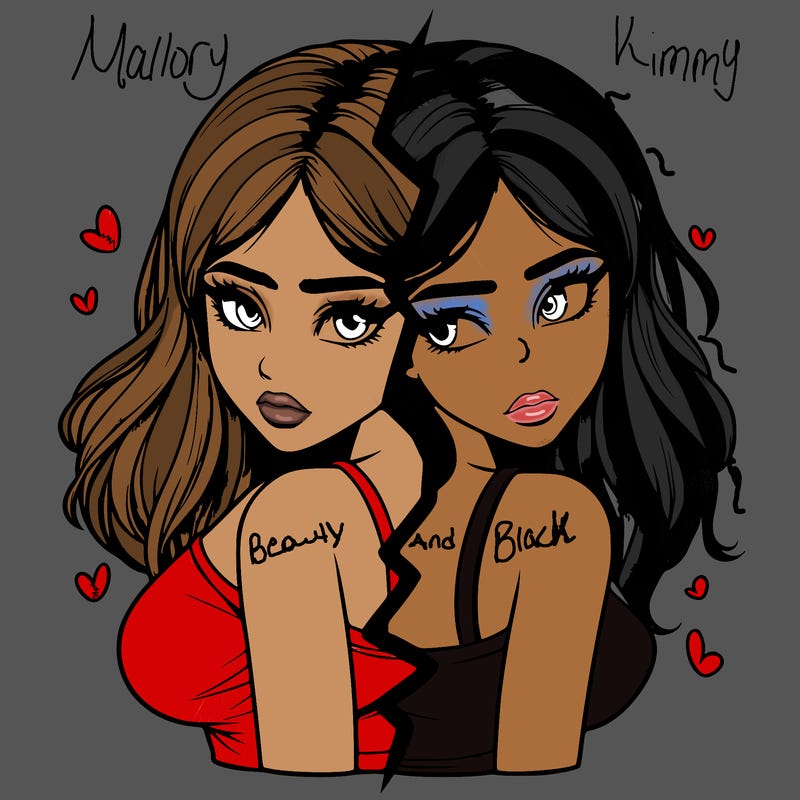 realistic girl split