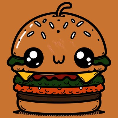 burger cute