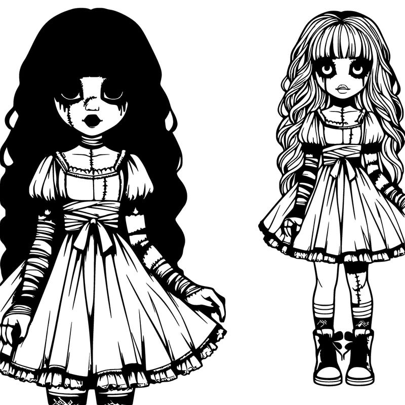 relestic girl dressed up as chucky