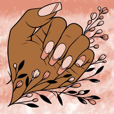 nails with french tip