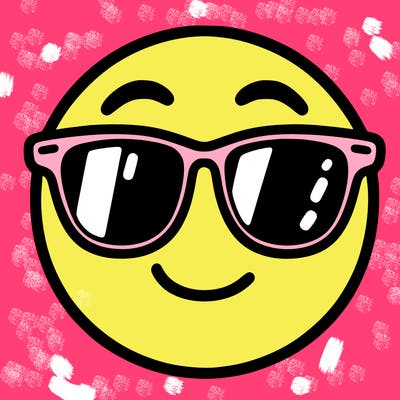 emoji with sunglasses