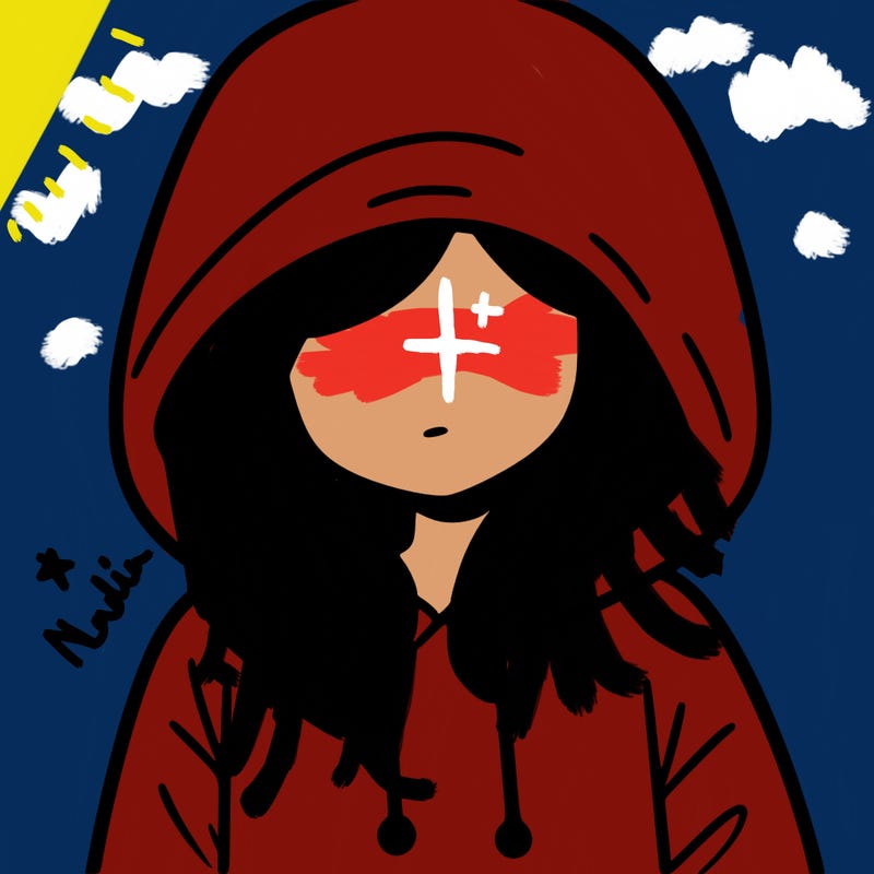 girl with hoodie
