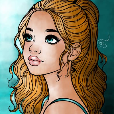 beautiful realistic girl