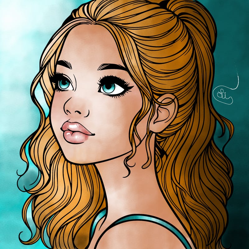 beautiful realistic girl