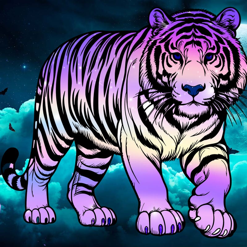 realistic adult tiger