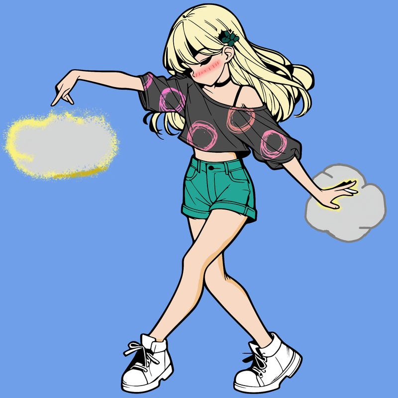 realistic girl danceing